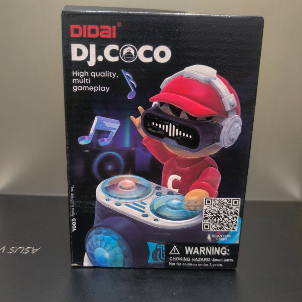 Jouet de danse DJ Fidtoy avec lumières musicales et mouvement automatique