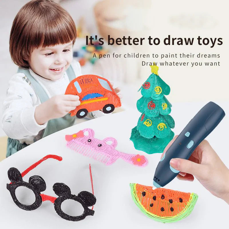 Bolígrafo de impresión 3D de baja temperatura Fidtoy para niños creativos