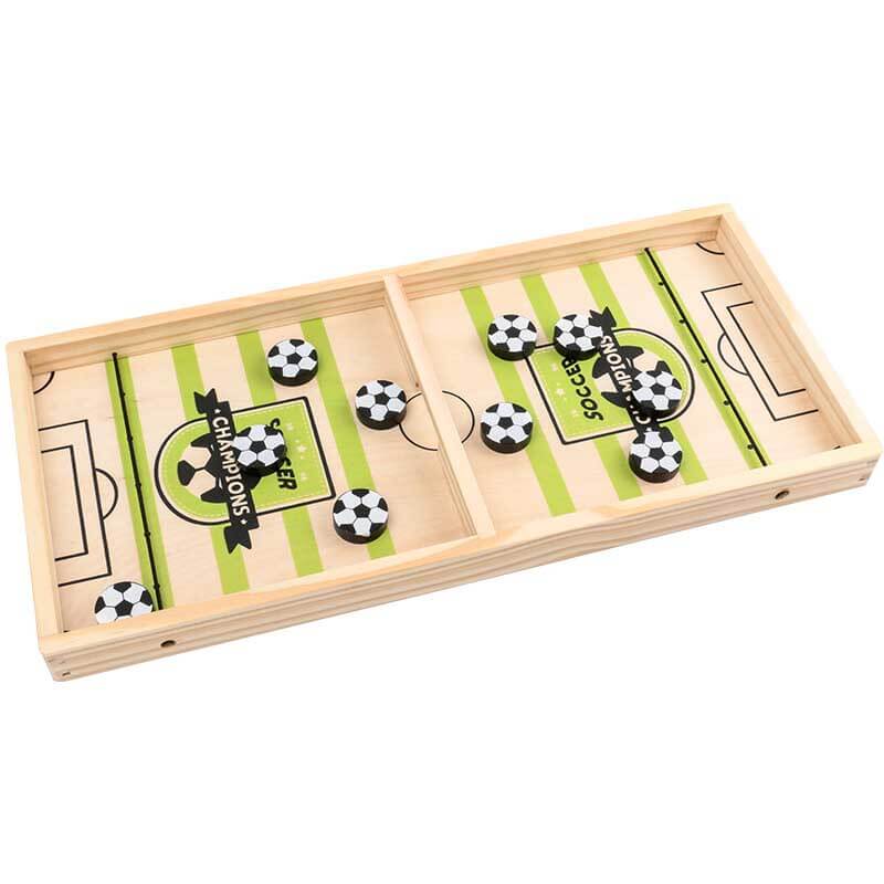 Jeu de société lance-balles Fidtoy Junior Football | Jeu d'intérieur en bois pour enfants et toute la famille