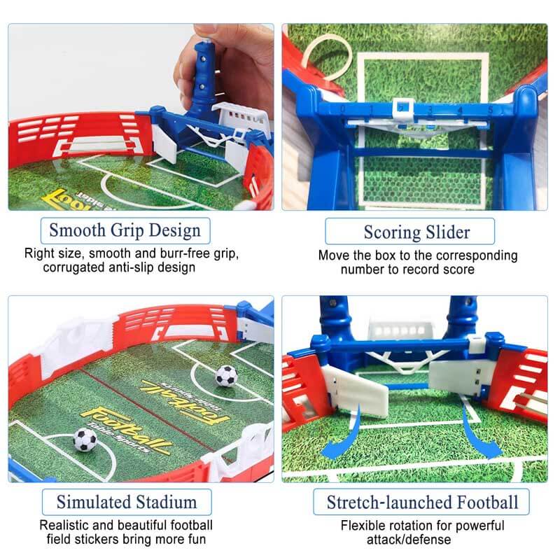 Fidtoy Tabletop Foosball Game Portable Soccer Game for Family Fun
