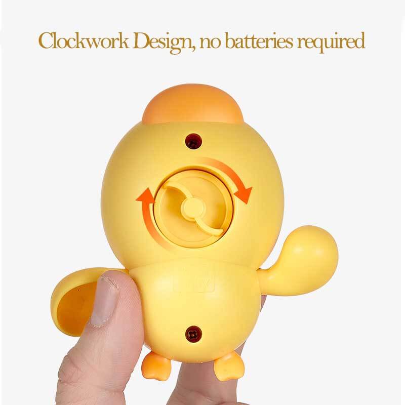 Fidtoy Juguetes de Baño de Patos de Cuerda – Paquete de 3 para la Diversión del Baño de Niños Pequeños