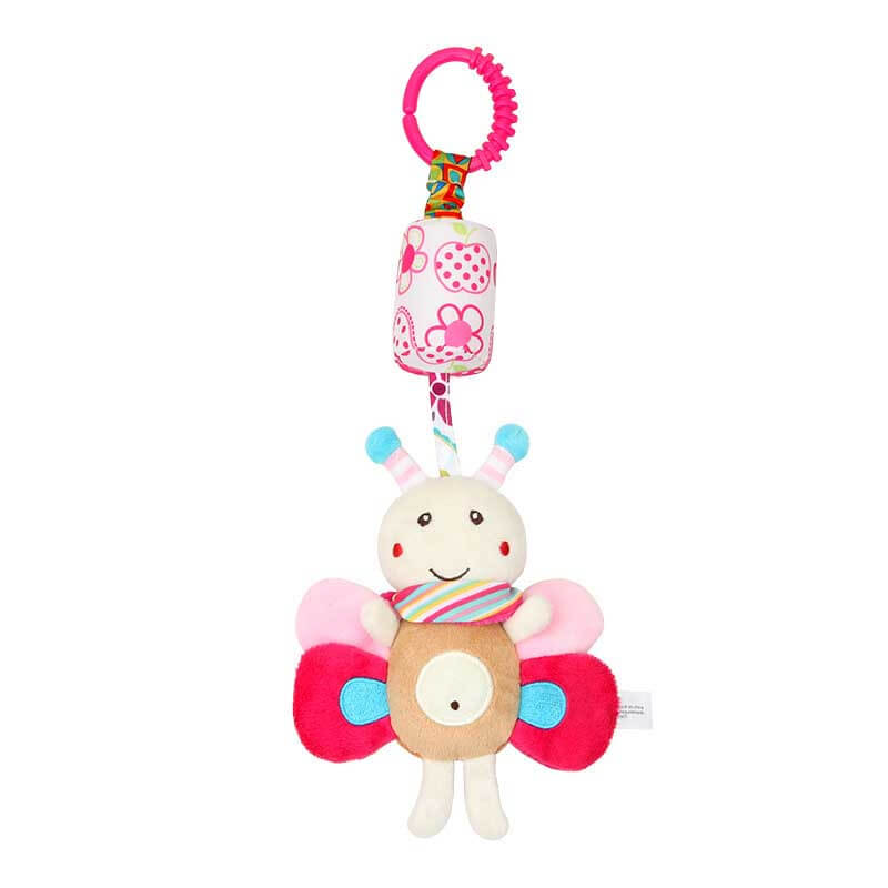 Fidtoy Plush Hanging Toy for Newborns and Toddlers | Baby Sensory Toy for Crib, Stroller, and Car Seat Play