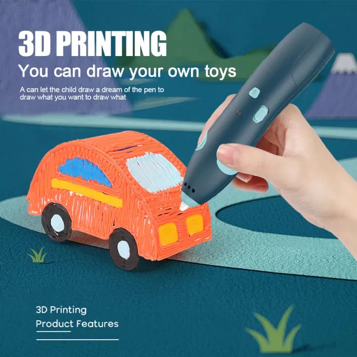 Bolígrafo 3D - Divertida herramienta de impresión y dibujo recargable para niños y artistas