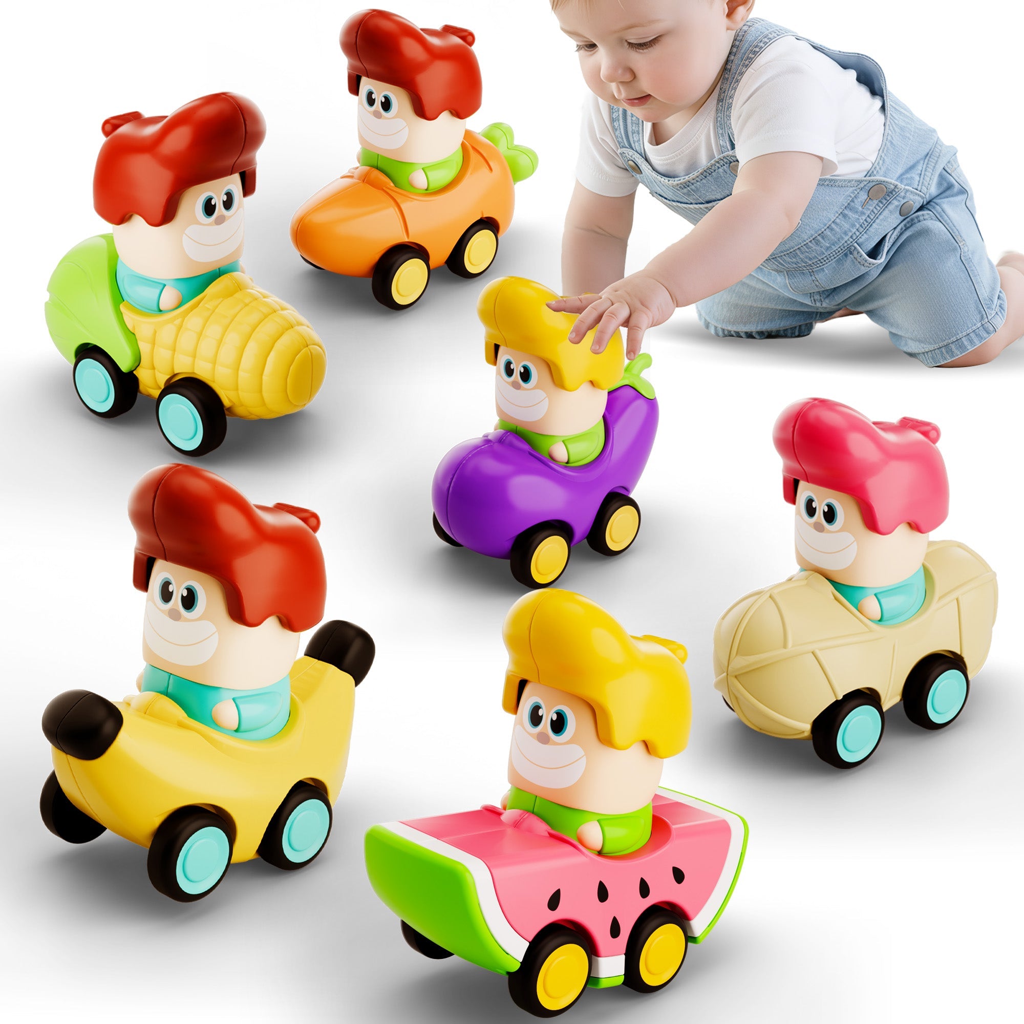 Fidtoy 6 Voitures à Friction pour Tout-petits