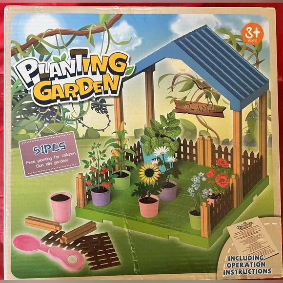 Fidtoy Planting Growing Garden Set 18 Pieces Kids Gardening Pretend Play Toy Outdoor Nature Learning Set Ages 3+