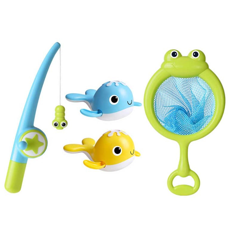 Fidtoy Jouet de Bain Bébé Kit de Pêche Magnétique Baleine Jeu d'Eau