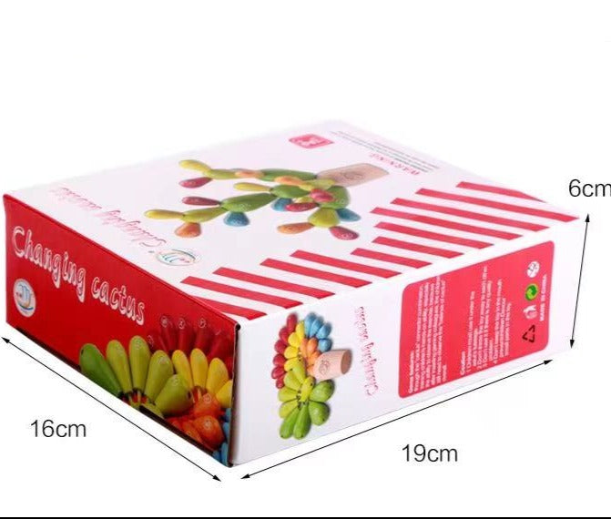 Alphabet en bois Cactus - Jouets de motricité fine