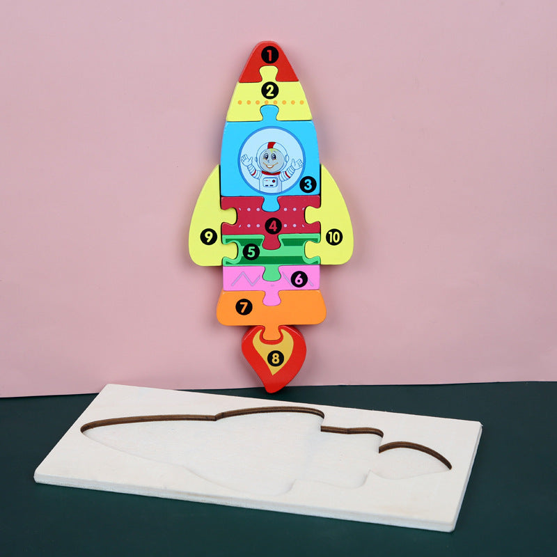 Educational 3D Wooden Puzzle for Children