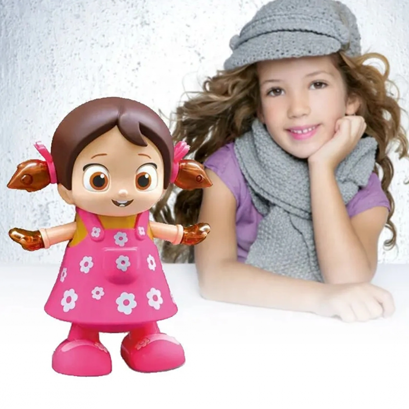 Poupée dansante Fidtoy avec lumières musicales et action rotative