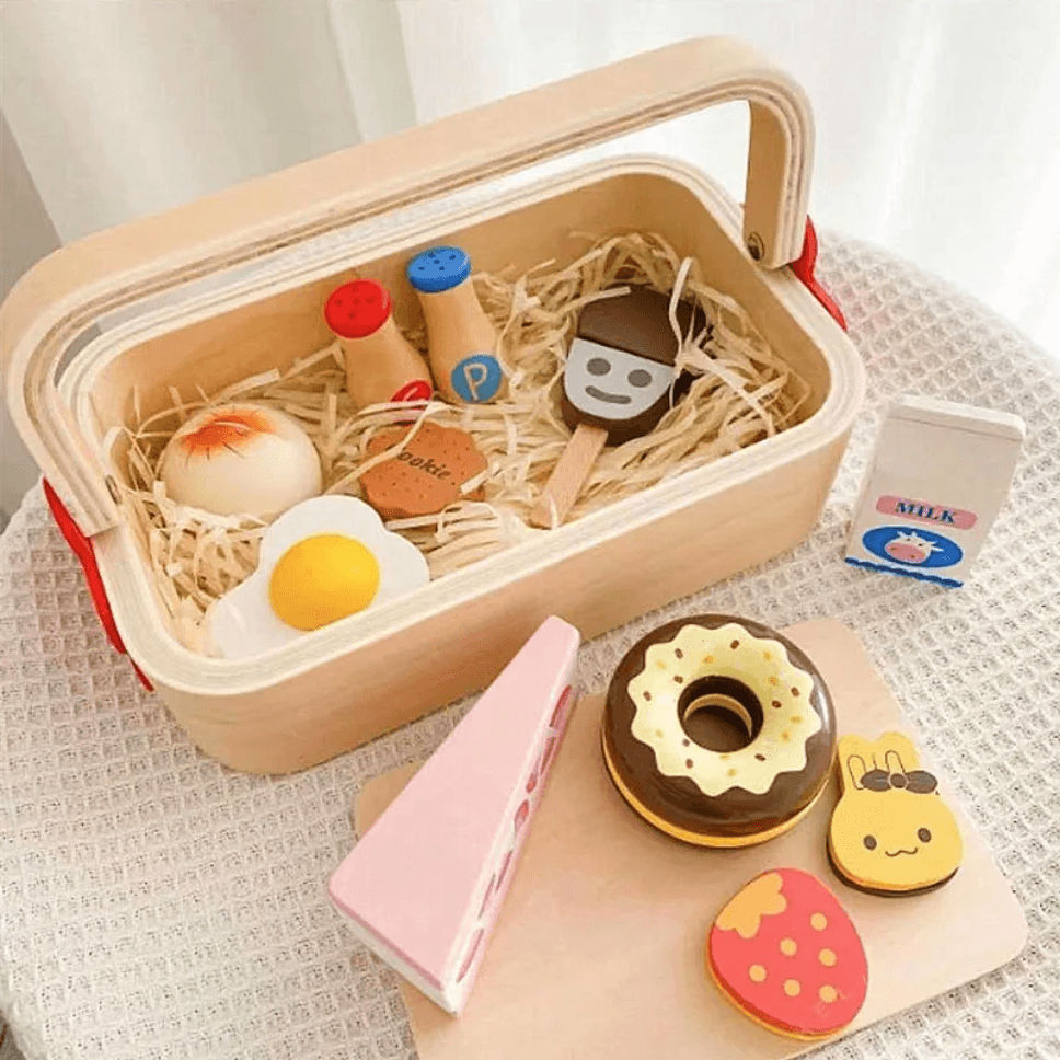 Wooden Dessert Basket