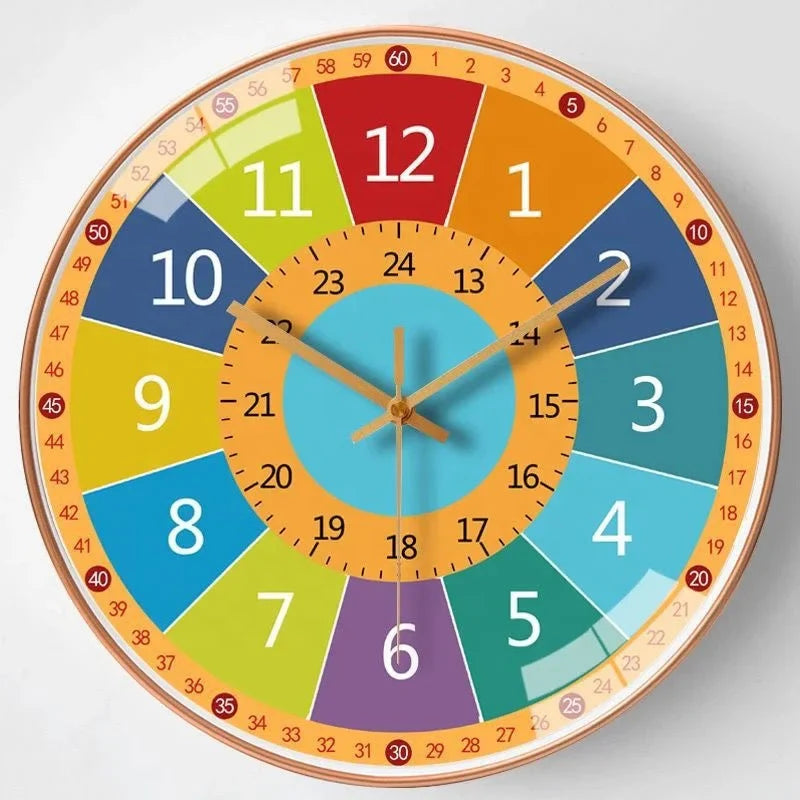 Non Ticking Home Wall Mounted Clock Wall Decor