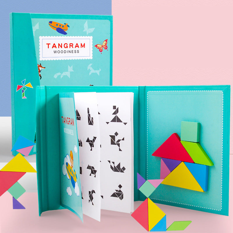 3D Puzzle Tangram Game™ - Diversión sin fin con rompecabezas - Juego de rompecabezas magnético