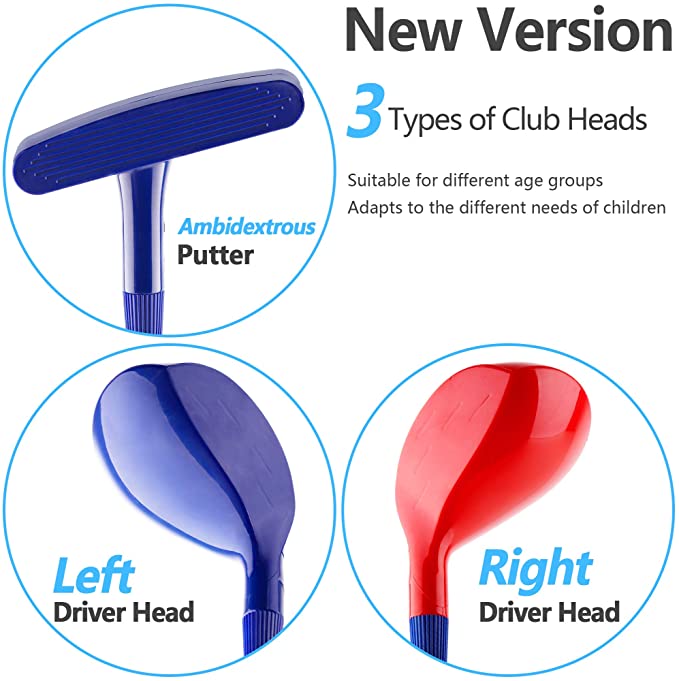 Fidtoy Kids Golf Training Set with Ball-to-Tee Trainer