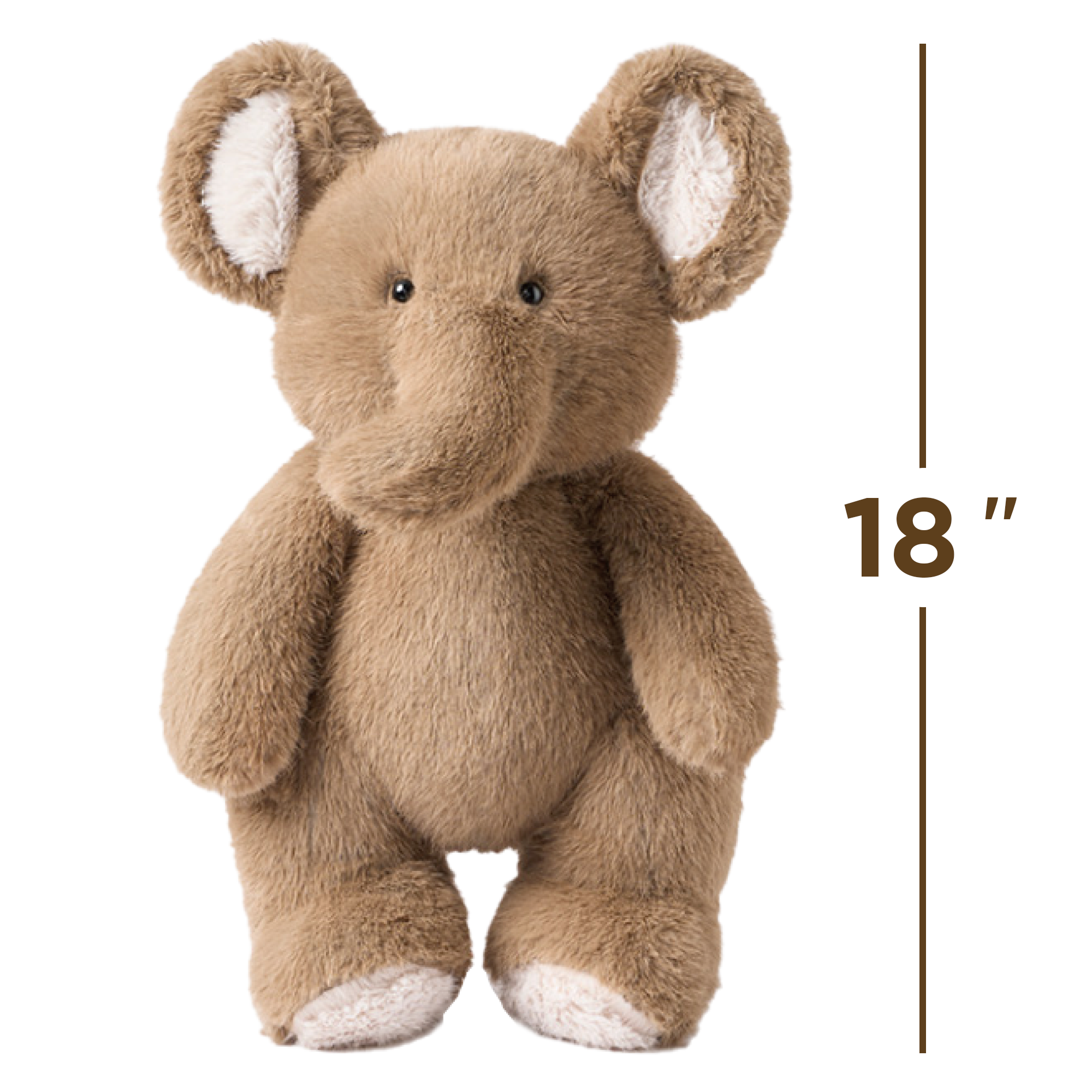 Fidtoy Plush Elephant Stuffed Animal Toy for Kids