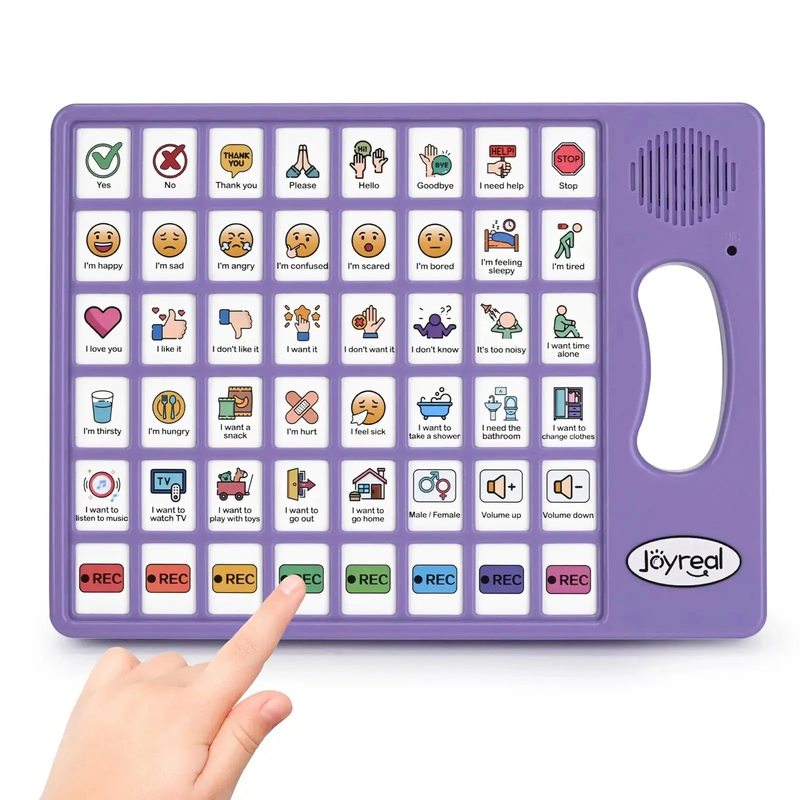 Dispositif de communication AAC Fidtoy pour l'autisme - Aide vocale bilingue pour les tout-petits