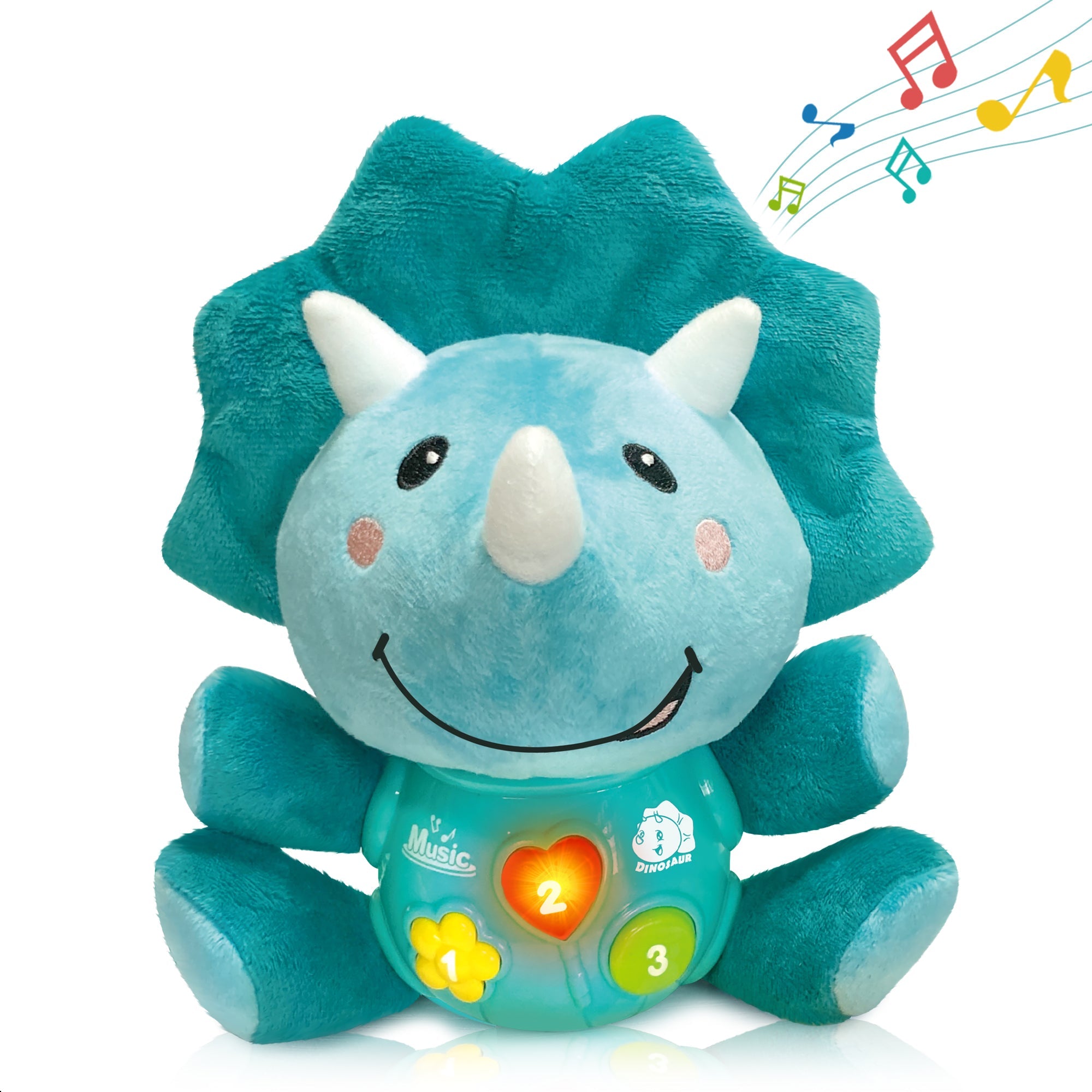 Fidtoy Stuffed Dinosaur Musical Toy for Babies