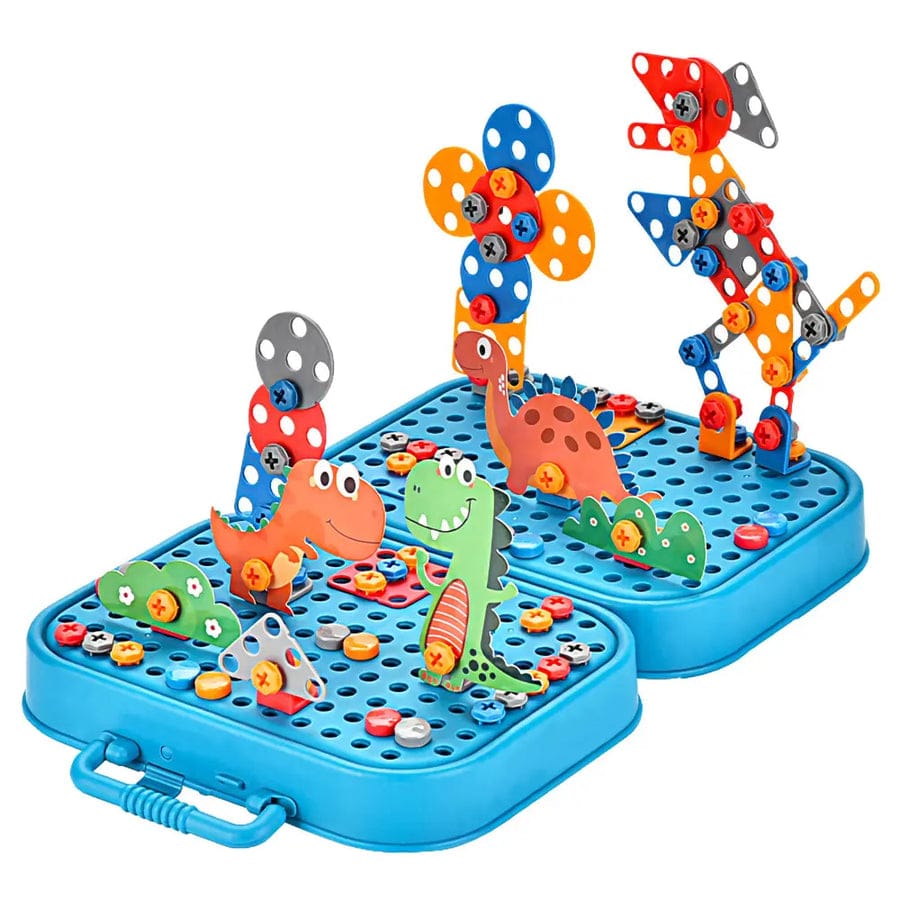 DIY Dinosaur 5in1 3D Electric Drill Screw Creative Kit - 57A