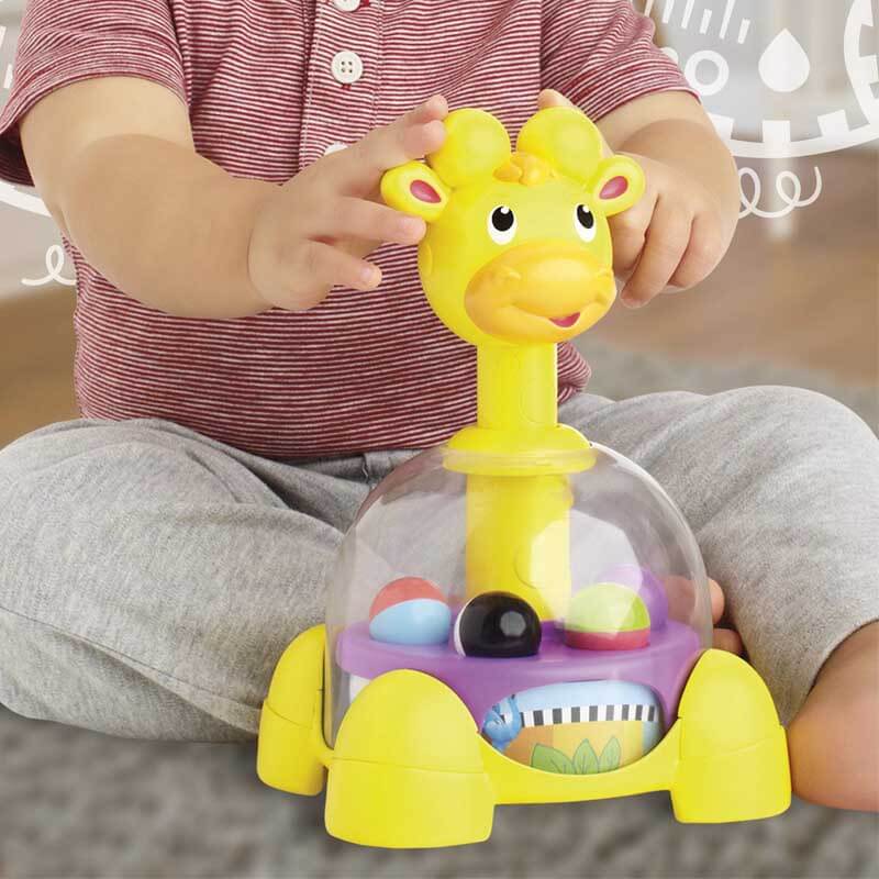 Fidtoy Girafe Tournante et Sauté pour Tout-petits | Coordination Œil-Main Éducative | Jeu Calme & Apprentissage Sensoriel