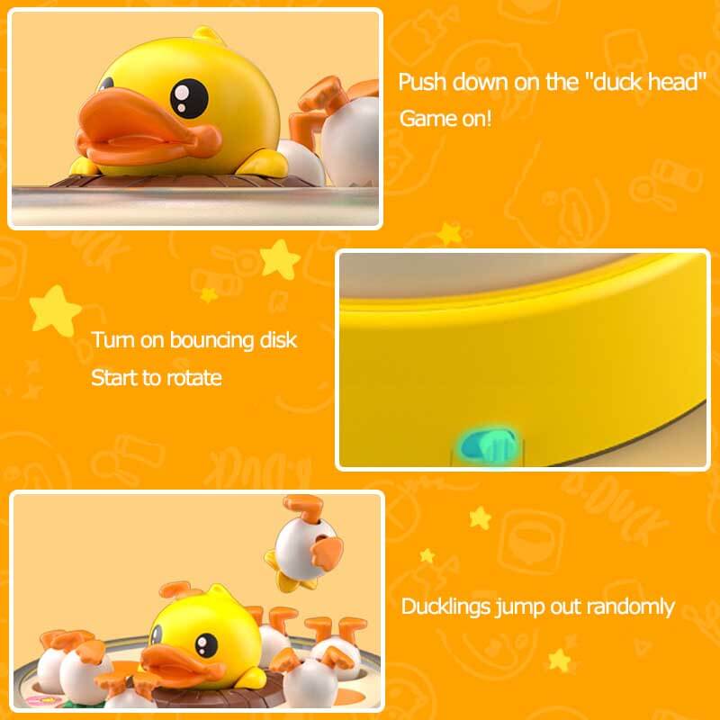 Fidtoy Duck Catching Game with Music Lights and Jumping Eggs