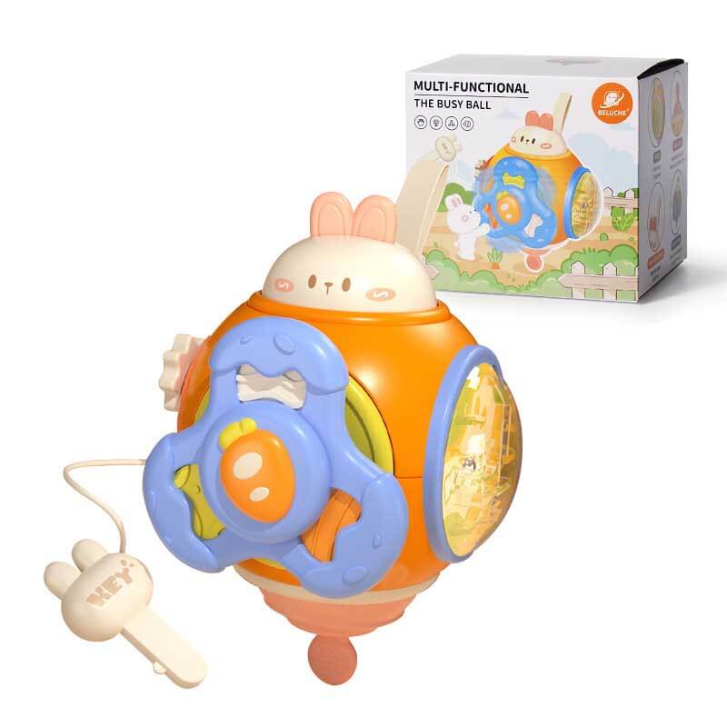 Fidtoy Montessori Busy Cube pour les tout-petits de 1 à 3 ans – Jouet sensoriel interactif pour le temps calme, les voyages et l'apprentissage précoce