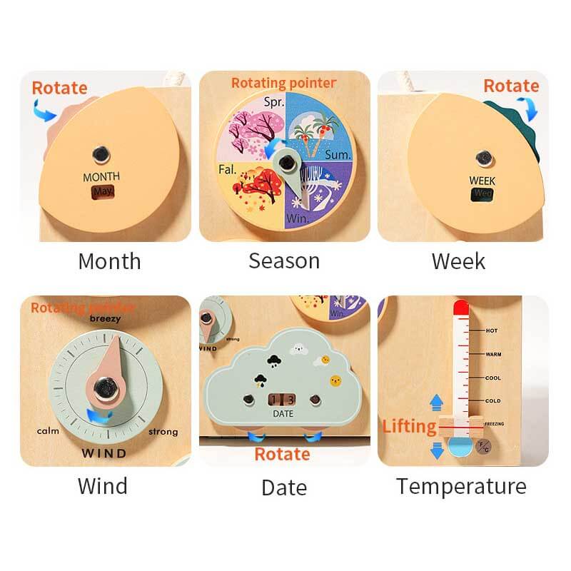 Fidtoy Montessori Busy Board for Toddlers – Dual-Sided Learning Toy for Fine Motor Skills, Problem Solving & Travel Play