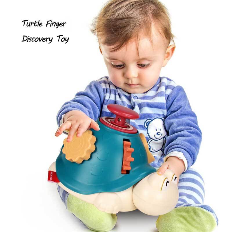 Fidtoy tortue jouet d'exploration des doigts jouet sensoriel motricité fine