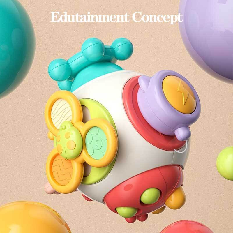 Fidtoy Montessori Busy Cube pour les tout-petits de 1 à 3 ans – Jouet sensoriel interactif pour le temps calme, les voyages et l'apprentissage précoce