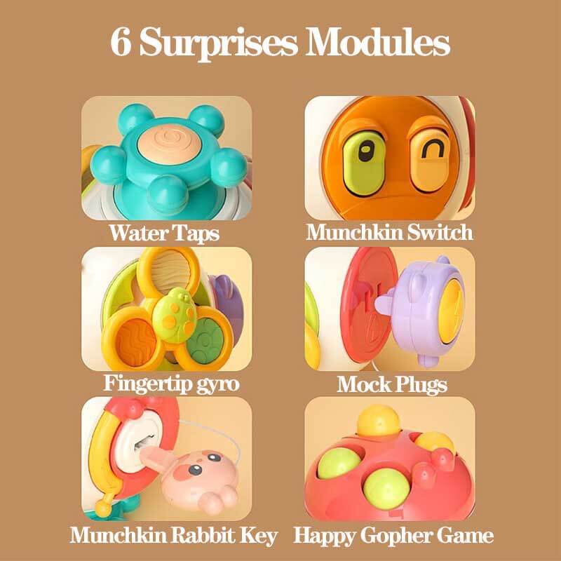 Fidtoy Montessori Busy Cube pour les tout-petits de 1 à 3 ans – Jouet sensoriel interactif pour le temps calme, les voyages et l'apprentissage précoce