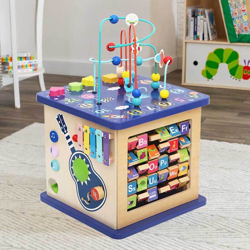 Fidtoy 13-in-1 Early Learning Toy for Toddlers – Montessori Educational Toy for Home, Travel, and Preschool Quiet Time