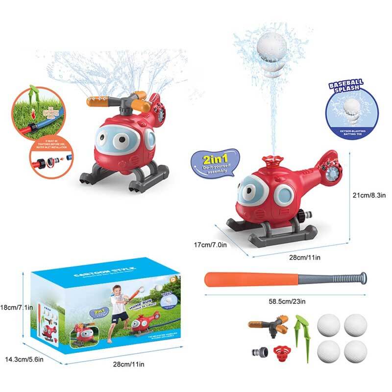 Jouet d'extérieur Fidtoy Arroseur de baseball pour enfants
