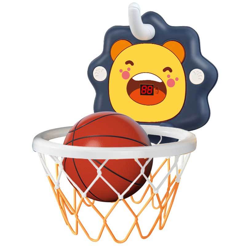 Canasta de baloncesto de juguete para interior Fidtoy para niños pequeños | Altura ajustable y habilidades motoras de los niños