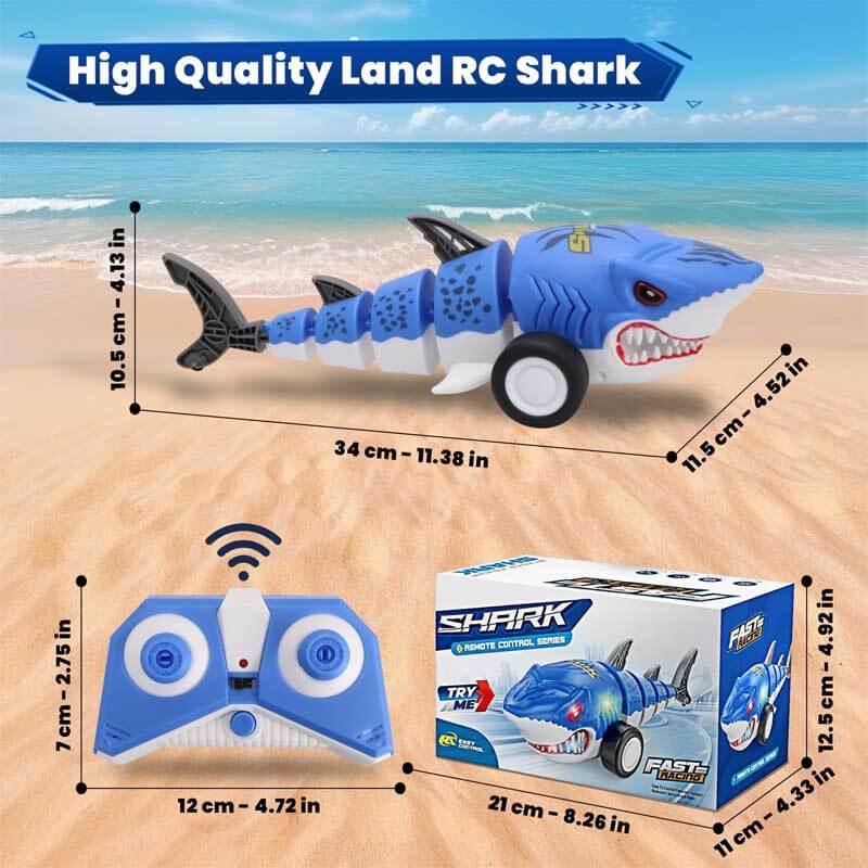 Fidtoy Voiture Requin Télécommandée avec Lumières LED 2.4GHz Véhicule RC Requin 360 Spin Drift Voiture Télécommandée pour Enfants Jeu Intérieur Extérieur