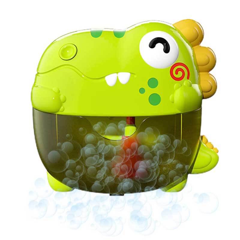 Fidtoy Dinosaurio Juguete de Burbujas para Bañera con Música y Luces de Colores para Niños Pequeños