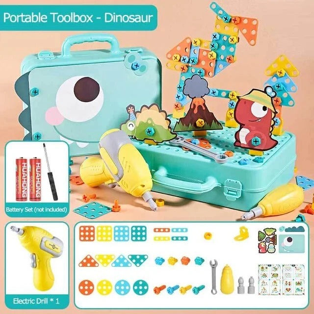 Ensemble de jeu de construction Dinosaure STEM DIY 163 pièces - 71A