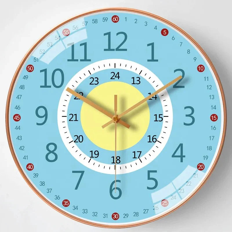 Non Ticking Home Wall Mounted Clock Wall Decor