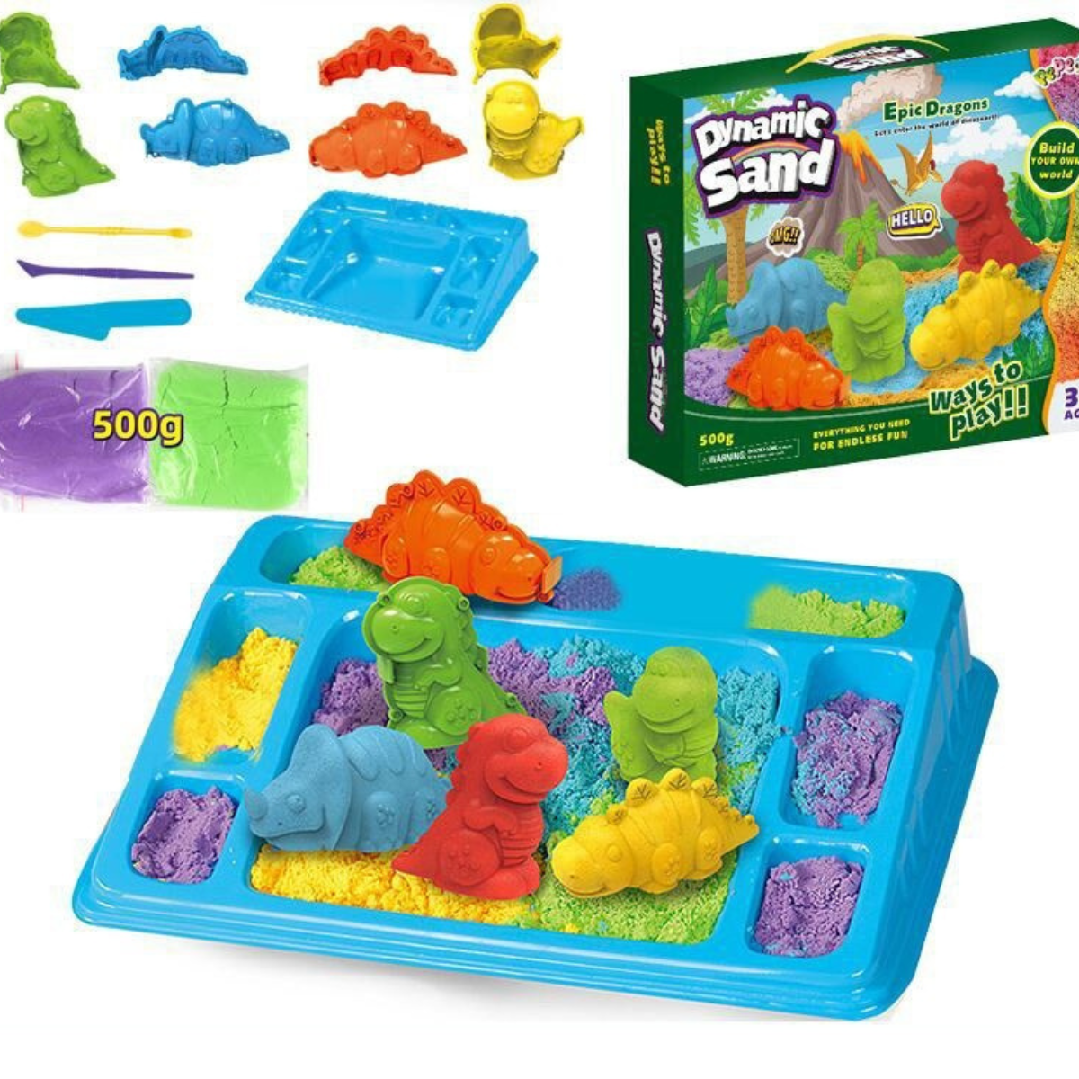 Dynamic Sand™ - Geniet van spelen en creëren met zand! - Kinetisch zand