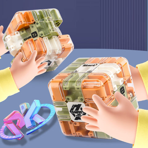 3D Marble Maze Puzzle Cube – Puzzle Toy and Christmas Gift for Children