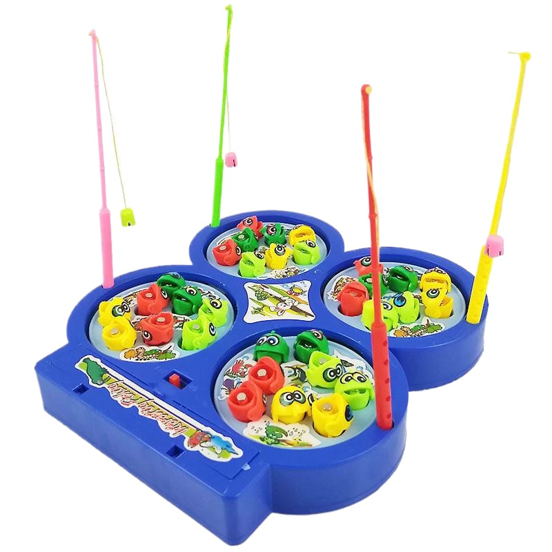 Juego de pesca magnético giratorio para 4 jugadores - 390