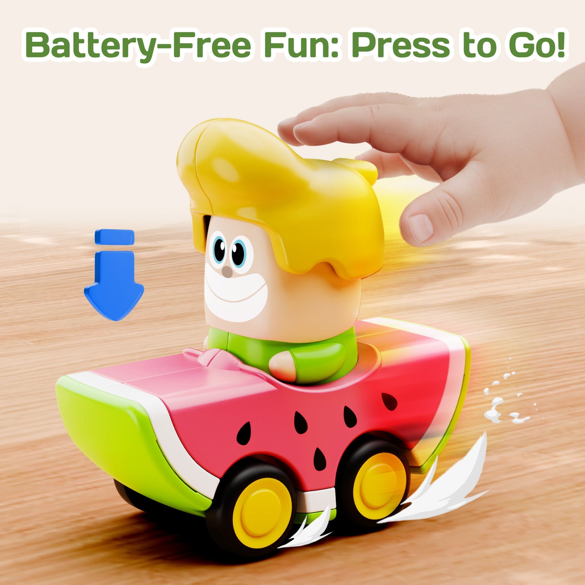Fidtoy 6 Voitures à Friction pour Tout-petits