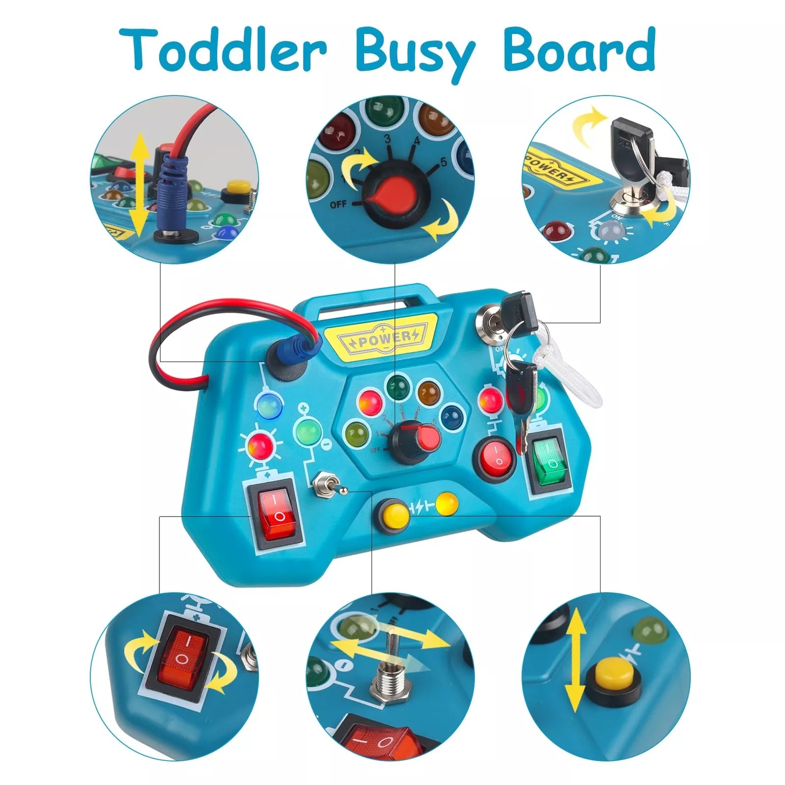 Fidtoy Montessori: Tablero de Actividades para Niños Pequeños