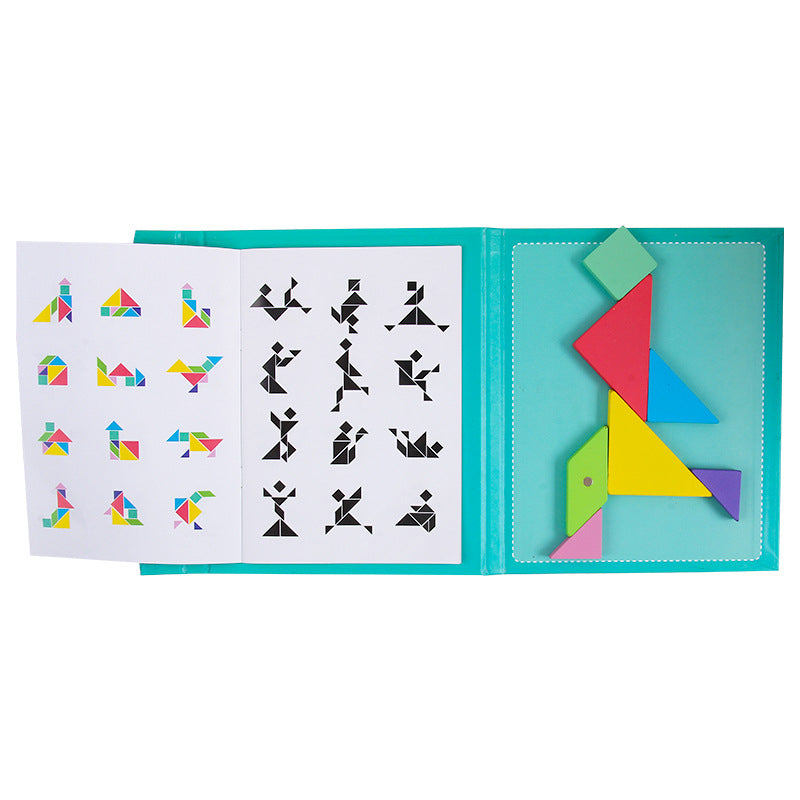 3D Puzzle Tangram Game™ - Diversión sin fin con rompecabezas - Juego de rompecabezas magnético
