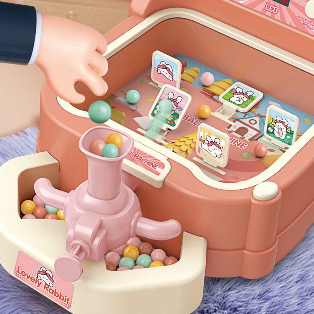 Fidtoy Cartoon Pinball Machine de Tir sur Cible avec Score pour Enfants Jeu d'Arcade de Table Jouet de Coordination Œil-Main Âge 3+