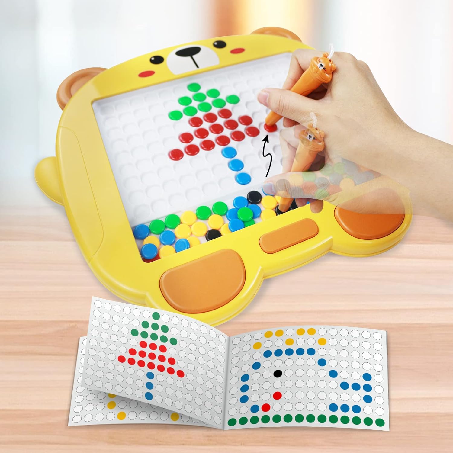 Tablette magnétique à perles à dessiner Tigre - 813