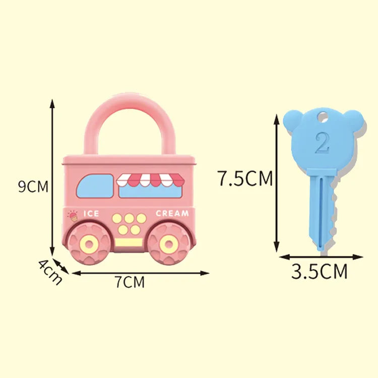 Fidtoy Unlock Train Team – Multiple Train Carriage With Locks for Kids