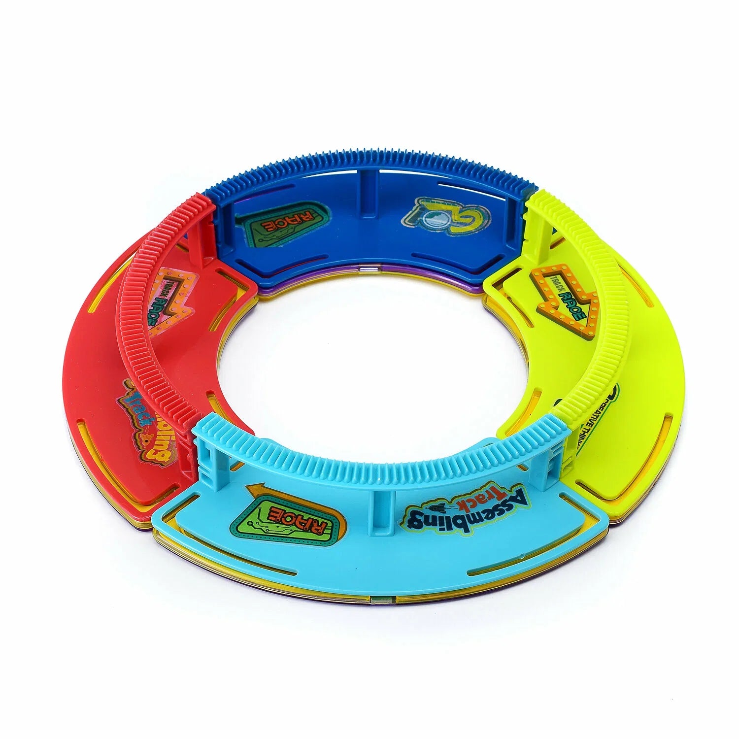 Fidtoy Space Magnetic Track Puzzle Orbit for Kids STEM Learning Maze Building Toy Interactive Ball Run Educational Puzzle Set Age 2-6