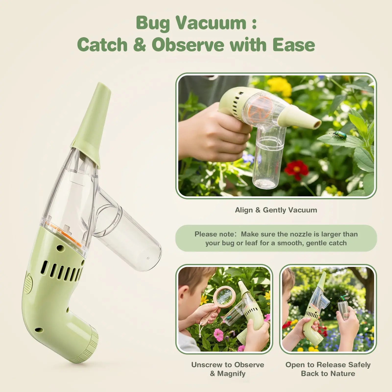 Kit attrape-insectes en bois pour enfants