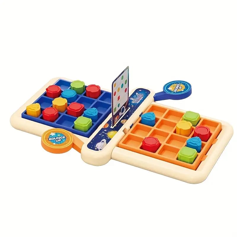 Fidtoy Planet Geometry Shape Matching Game Multiplayer Challenge Space Theme Pattern Matching Board Game for Kids Ages 3+