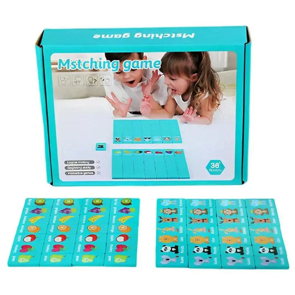 Fidtoy Wooden Memory Game – Educational Toy for Kids 3+