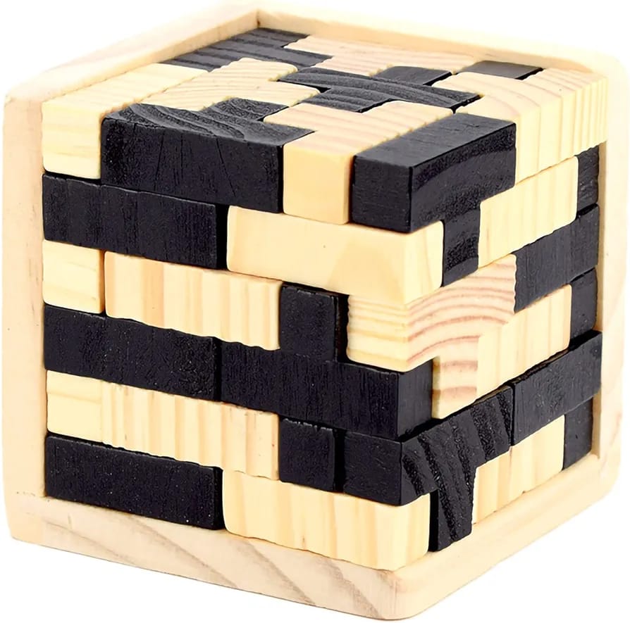 Cubo de madera rompecabezas de IQ - 689
