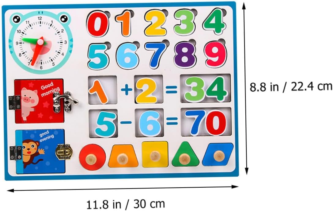 DECHOUS Juguete de Aprendizaje de Matemáticas de Madera, Juguete Educativo de Suma y Resta para el Desarrollo de la Inteligencia
